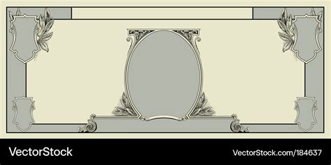 Blank dollar template Royalty Free Vector Image