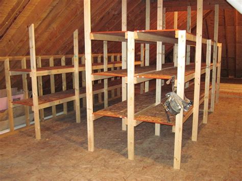 Attic Shelving | Attic storage, Attic renovation, Attic remodel