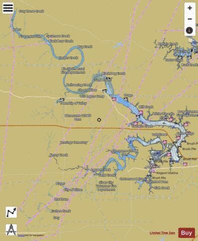 Keystone Lake Fishing Map | Nautical Charts App