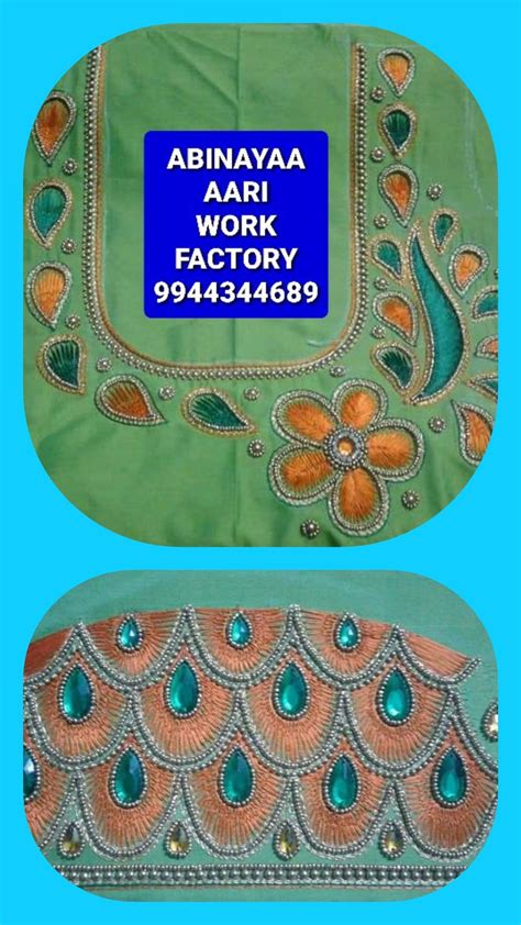 Pin by Anandhan on abinayaa aari work in 2021 | Blouse work designs, Maggam work blouse designs ...