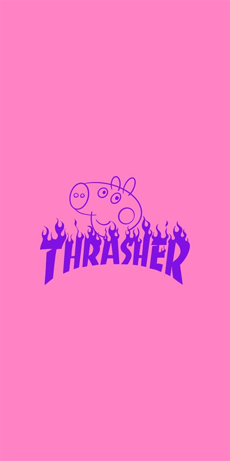 Peppa Pig Thrasher Pink Wallpapers - Pink Thrasher Wallpaper for iPhone