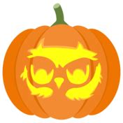 Owl Pumpkin Stencil | Free Printable Papercraft Templates