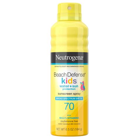 Save on Neutrogena Beach Defense Kids Sunscreen Spray SPF 70 Order Online Delivery | Stop & Shop