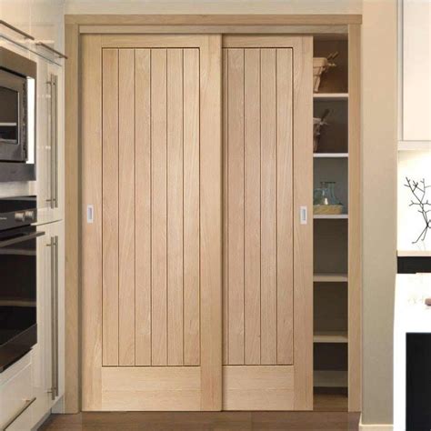 Bespoke Thruslide Suffolk Oak 2 Door Wardrobe and Frame Kit | Sliding wardrobe doors, Sliding ...