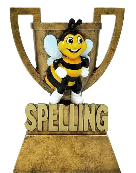 Spelling Bee Cup Trophy Gold Spelling Bee Award DECADE AWARDS - Etsy