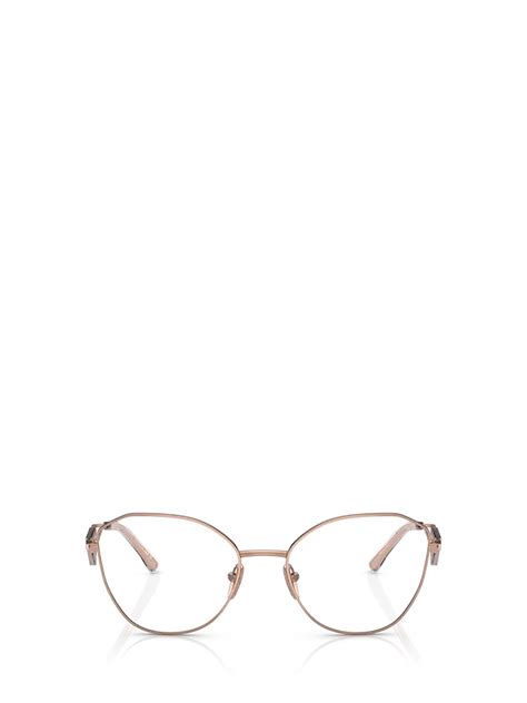 Prada Pr 52zv Pink Gold Glasses in White | Lyst