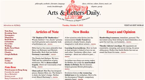 ARTS AND LETTERS DAILY - Genacas Lonas