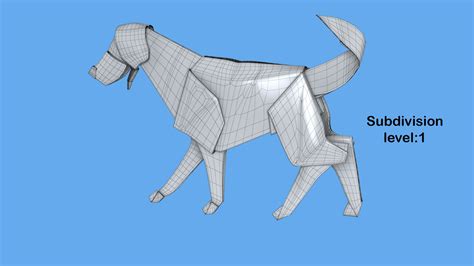 3D Origami Dog - TurboSquid 1817541