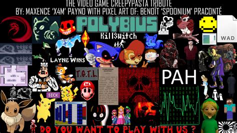 The Video Game Creepypasta Tribute Wallpaper by X4M12