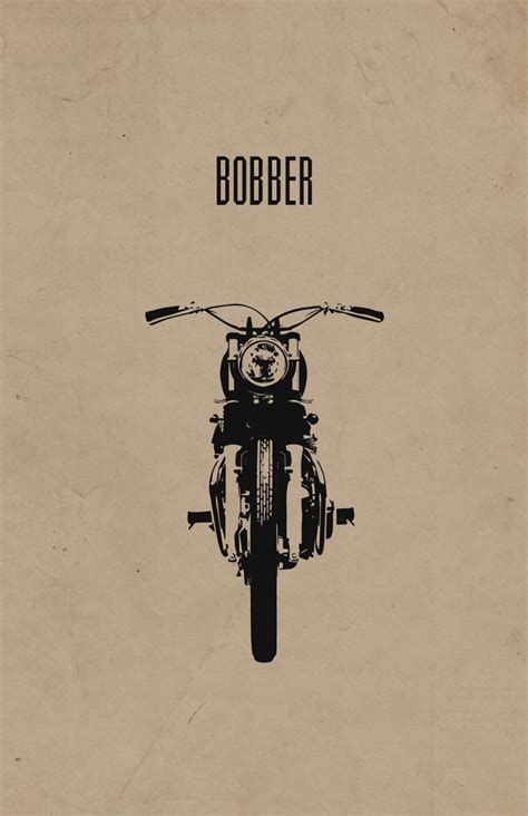 Bobber Motorcycle Print | Etsy Motos Bobber, Bobber Bikes, Cafe Racer ...