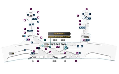 Moscow Domodedovo Airport Map (DME) - Printable Terminal Maps, Shops ...