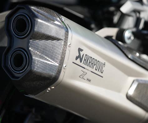 Kawasaki ZH2 Z H2 Akrapovic titanium sports exhaust muffler system ...