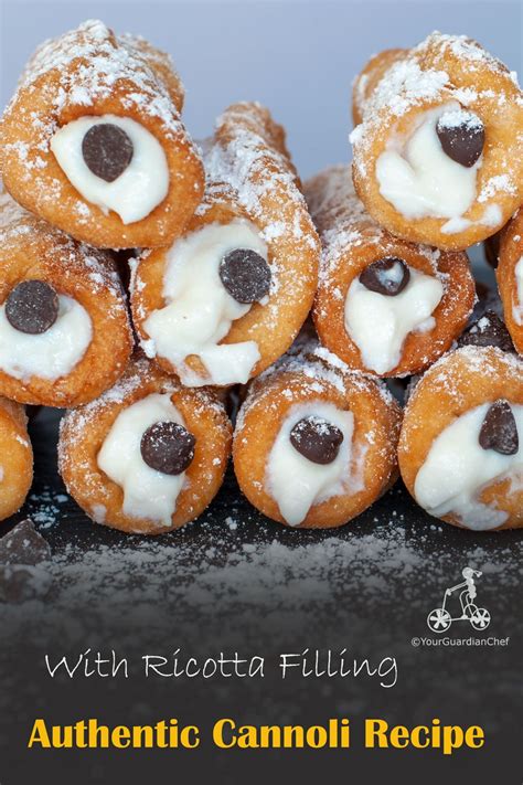 Mini Sicilian Cannoli Shells With Ricotta Filling - Your Guardian Chef