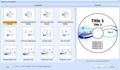 CD DVD Label Maker ScreenShots, CD label and DVD cover template software