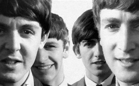 The Beatles Black And White Faces