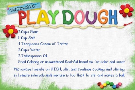 Food Coloring Playdough Recipe - Ryan Fritz's Coloring Pages