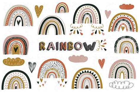 Boho Rainbow Free Printable