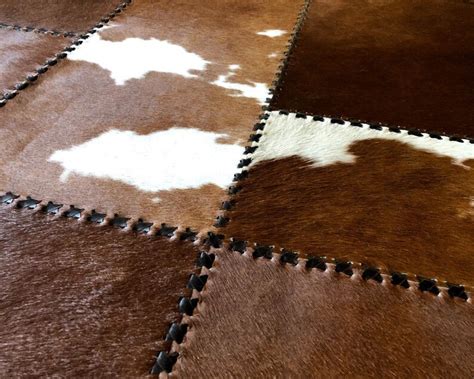 HANDMADE 100% Natural COWHIDE RUG Patchwork Cowhide Area Rug | Etsy