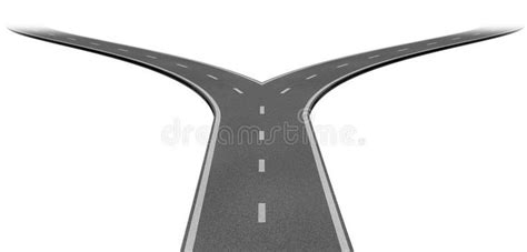 Fork in the road. Or highway business metaphor representing the concept of a str , #affiliate, # ...