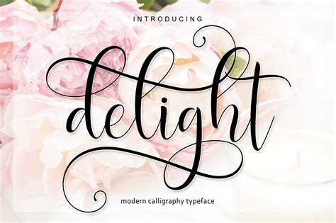 Delight Font by AsaharStudio · Creative Fabrica | Hand lettering, Swirly fonts, Calligraphy fonts