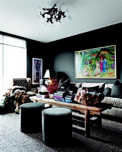 10 Stylish Dark Living Room Interior Design Ideas - Interior Idea