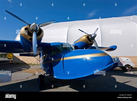 Grumman G-44 "Super Widgeon" amphibious aircraft (1943). Alaska Aviation Museum. Anchorage ...