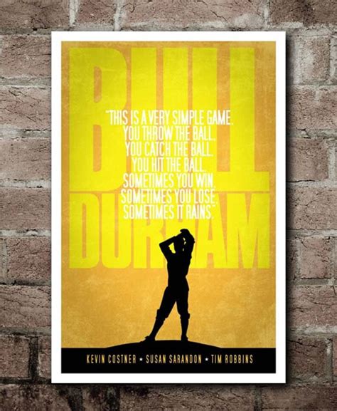 BULL DURHAM Movie Quote Poster COMBO Pack Reuced Shipping - Etsy