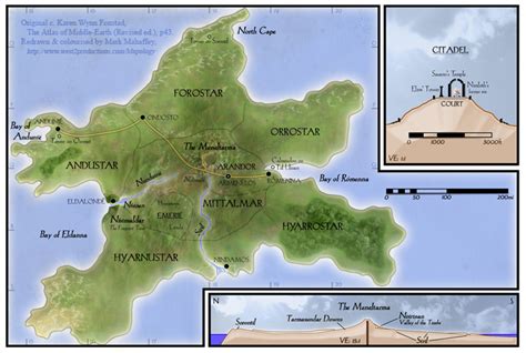 Map of Numenor by west2 on DeviantArt