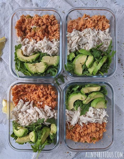 Mexican Meal Prep Bowls with Cauliflower Rice - All Nutritious