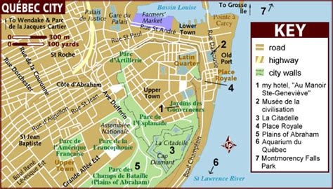 Quebec City Tourist Attractions Map - Best Tourist Places in the World