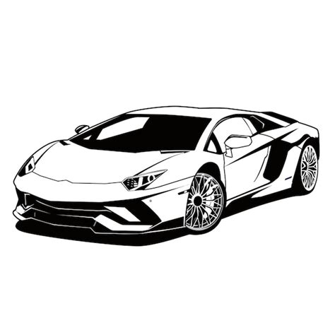 Cool Car Outline Logo