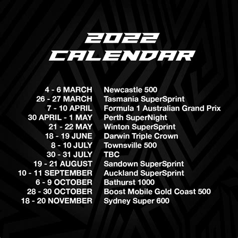 V8 Supercars Calendar 2024 - Juli Saidee