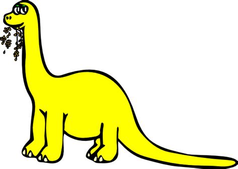 Yellow Cartoon Dinosaur Clip Art at Clker.com - vector clip art online ...