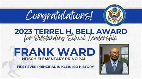 Nitsch Elementary Principal Wins Terrel H. Bell Outstanding School Leadership Award | News & Stories