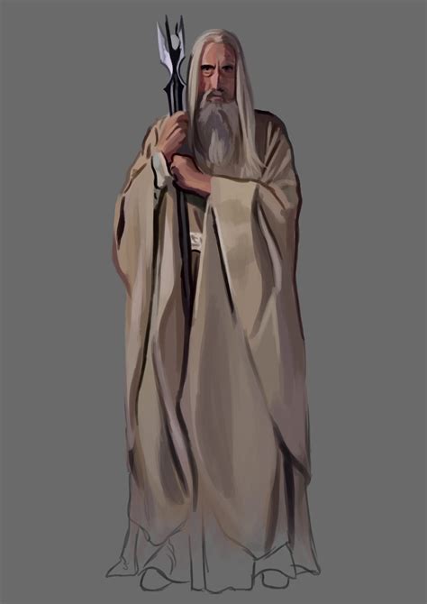 Saruman The White by momofukuu on DeviantArt