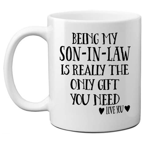 Funny Son-In-Law Christmas Gift Son In Law Coffee Mug Son In | Etsy