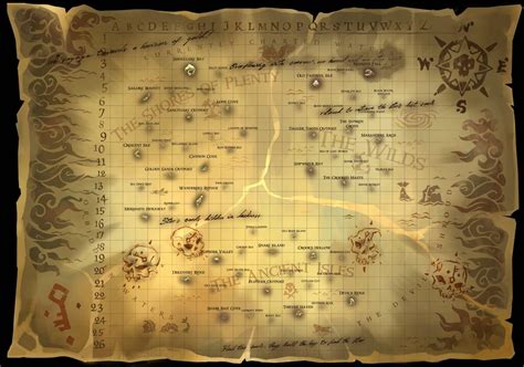 Map Of Sea Of Thieves - Large World Map