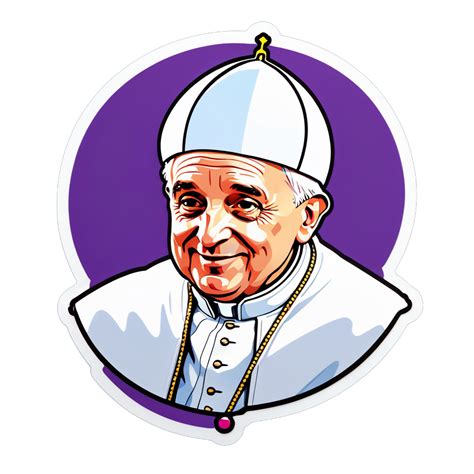 I made an AI sticker of pope meme