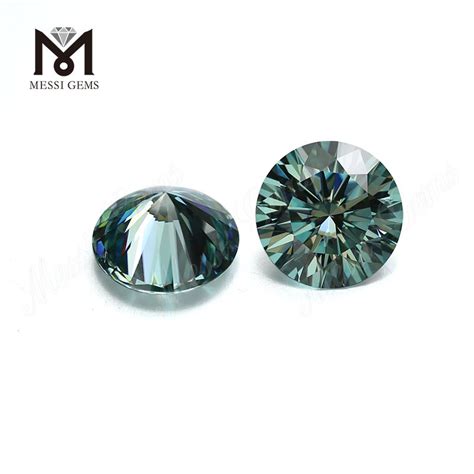 Loose moissanite rough star cut 12mm green moissanite stone