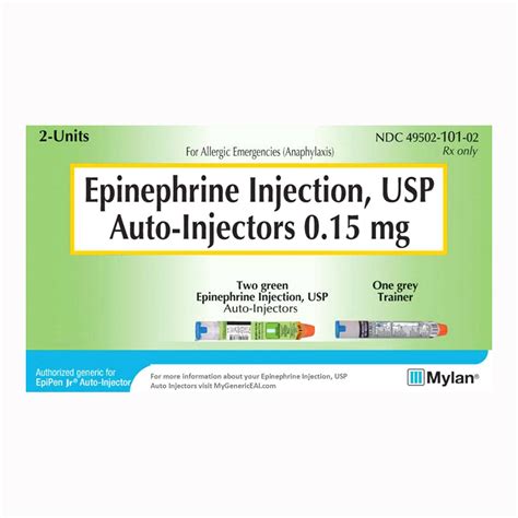 Epinephrine Injection Auto-Injectors 0.15mg