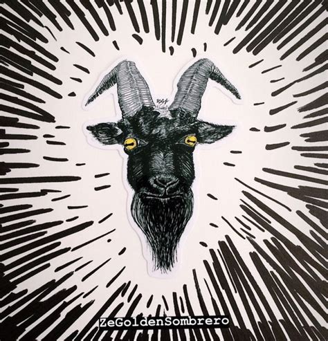 Black Phillip Black Goat Vinyl Sticker - Etsy