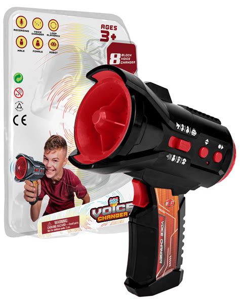 Buy Megaphone Voice Changer for Kids with Microphone, Recorder, and Male, Female, and Robot ...