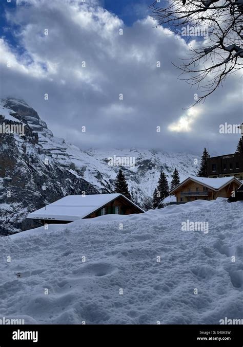 Snow over alps Stock Photo - Alamy