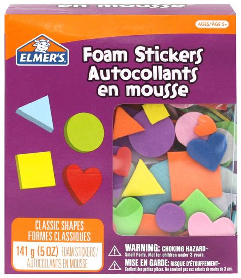 foam shapes: Walmart | Elmer's Foam Stickers, Classic Shapes, Arts ...