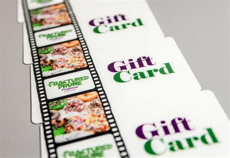 Example of custom gift cards for Fractured Prune