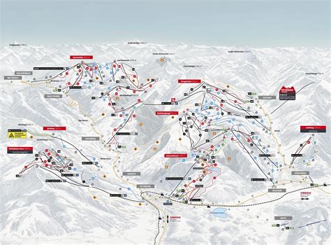 BERGFEX: Piste map Kitzbühel / Kirchberg - Panoramic map Kitzbühel ...