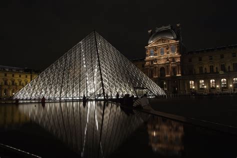 1920x1080 wallpaper | Louvre, Famous, Night, France, Evening ...