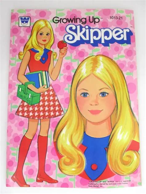 MATTEL GROWING UP Skipper Coloring Book w/ Paper Doll UNUSED 1978 ...