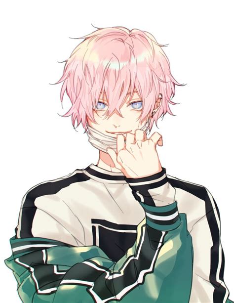 Anime Guy With Pink Hair