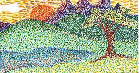 Pointillism Example for Second Grade